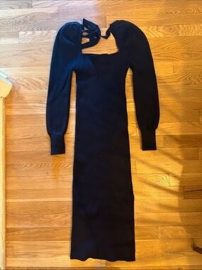 charles henry long sleeve dress Charles Henry One-Shoulder Long Sleeve Midi Sweater Dress In Charcoal - 50% Off